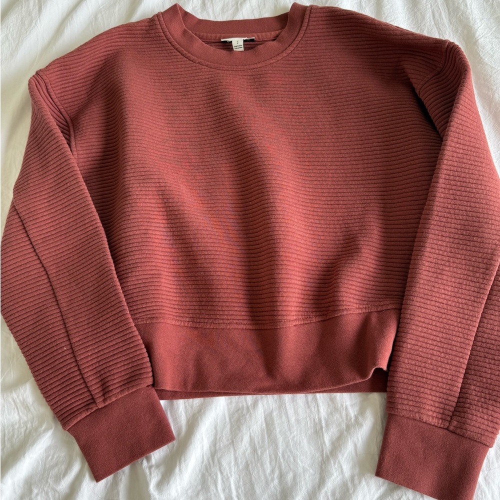 Frank & Oak Ribbed Rust Sweater